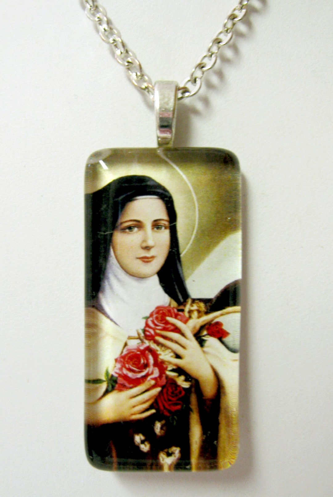 St. Therese of Lisieux Pendant With Chain - GP01-303 - Etsy