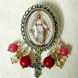 Miraculous medal brooch - BR05-107