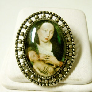 Madonna and child brooch/pin - BR02-130