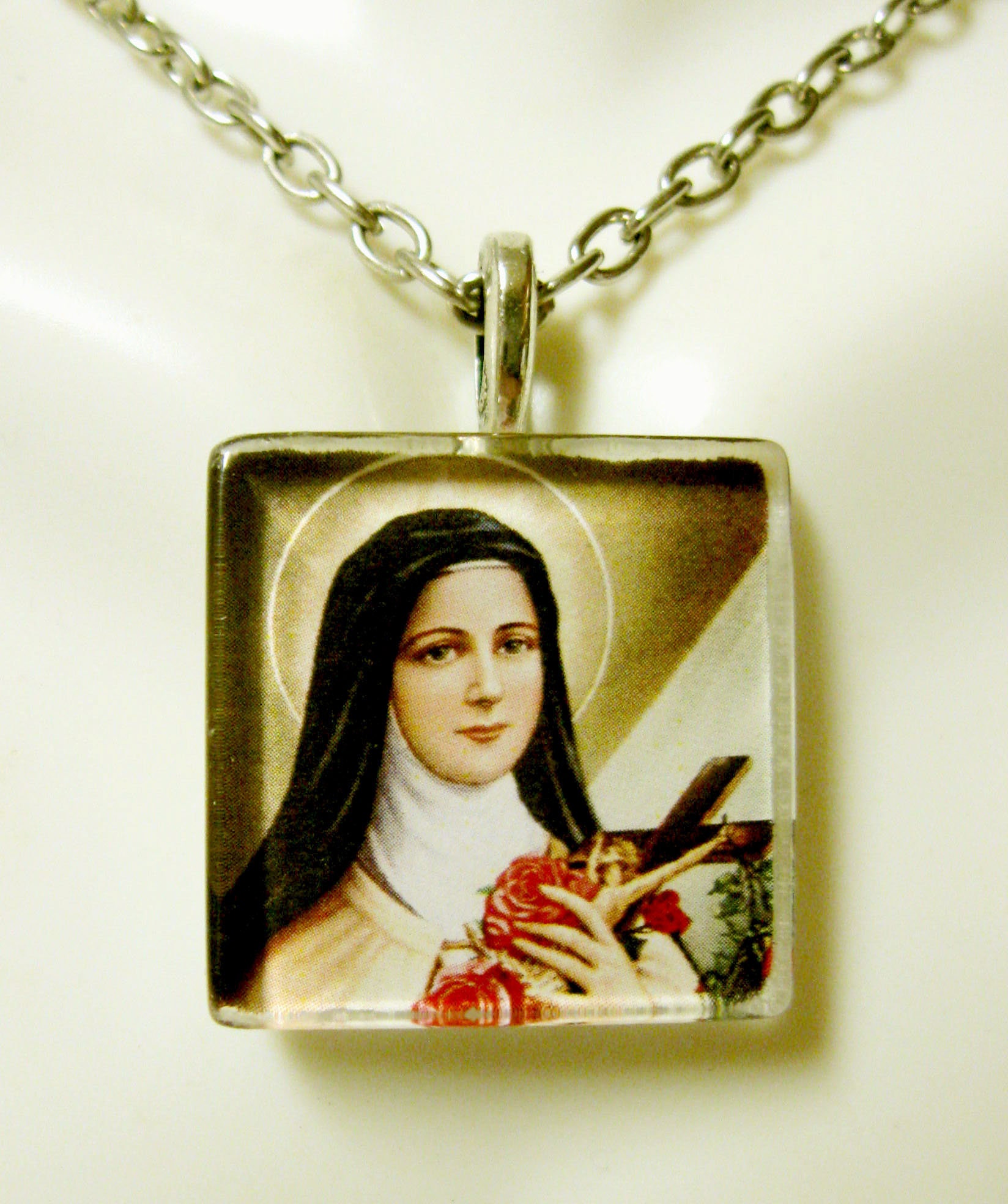 Saint Therese Pendant With Chain GP02-007 - Etsy Australia