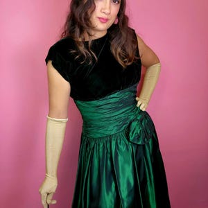 green emerald velvet dress Patty Kim Elizabeth Dress in Peri Rococo  THE LUCKY KNOT