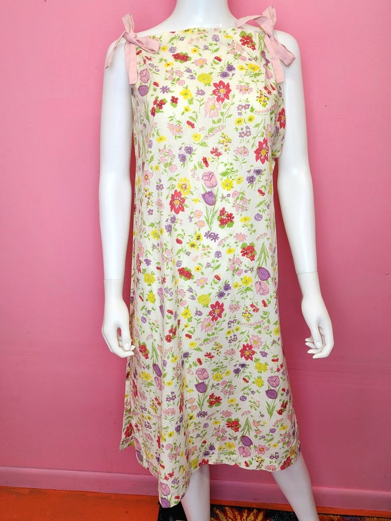 Size Small to XL | Vintage 1960's Floral Open Sid… - image 2