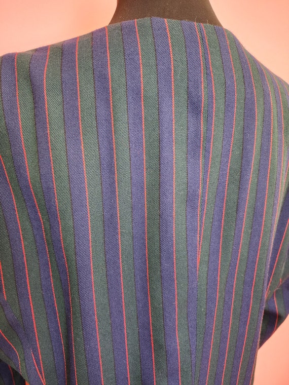 Vintage 1980's Pendleton Wool Striped Blazer with… - image 5