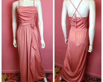 retro dressing gown Vintage Puff Sleeve Nylon Dressing Gown
