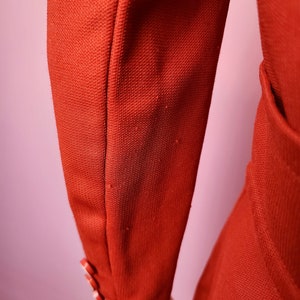 Taglia da media a grande / Blazer rosso doppiopetto vintage anni '70 dell'Atto III immagine 9