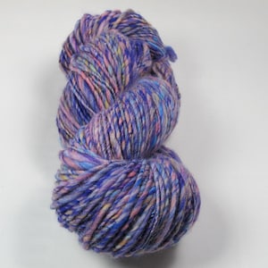 Iris Handspun Merino Wool Single Ply OOAK Yarn