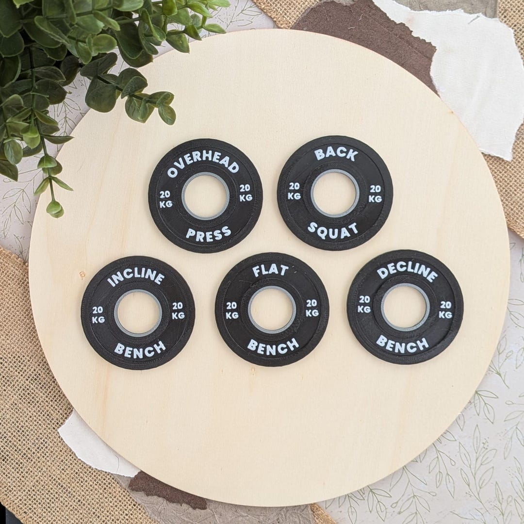 Power Rack Gym Magnets: Bumper Plate Lift Spot Markers - Etsy