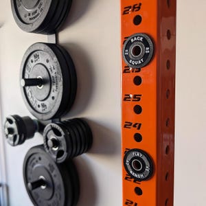 Power Rack Gym Magnets: Bumper Plate Lift Spot Markers - Etsy