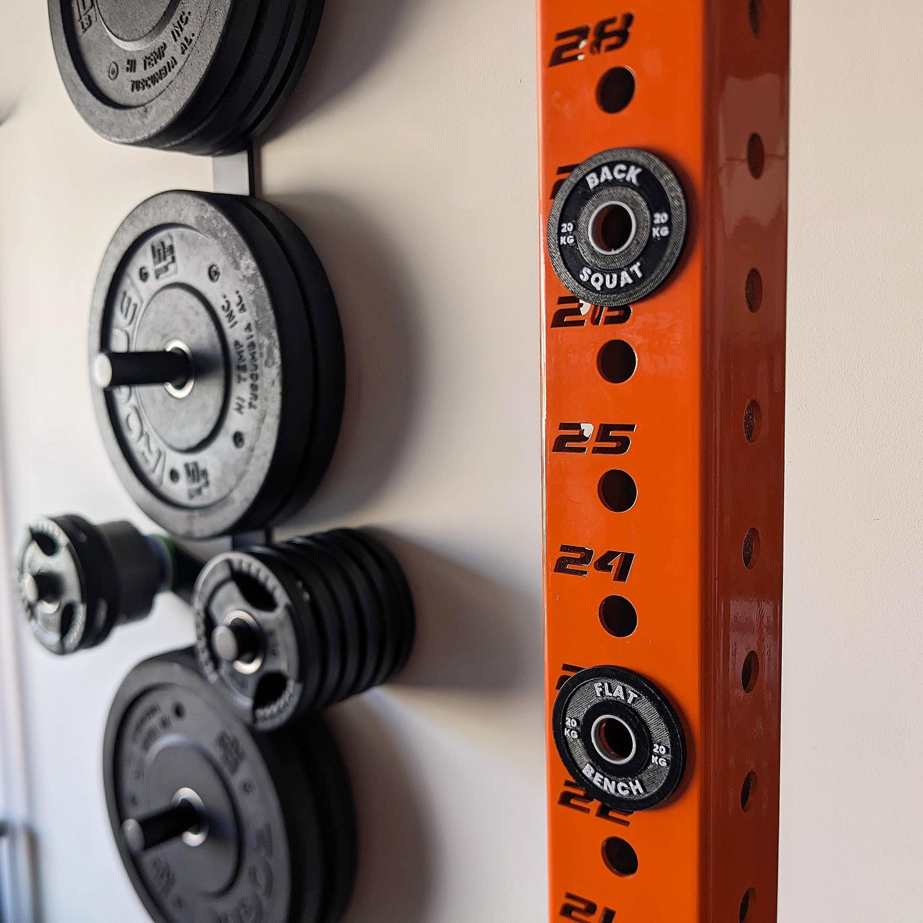 Power Rack Gym Magnets: Bumper Plate Lift Spot Markers - Etsy