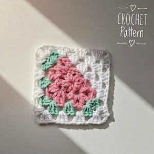 Watermelon Granny Square | Watermelon Crochet Pattern | Granny Square Coaster | Melon Crochet | Blankets Cardigan Motif | Fruit Crochet