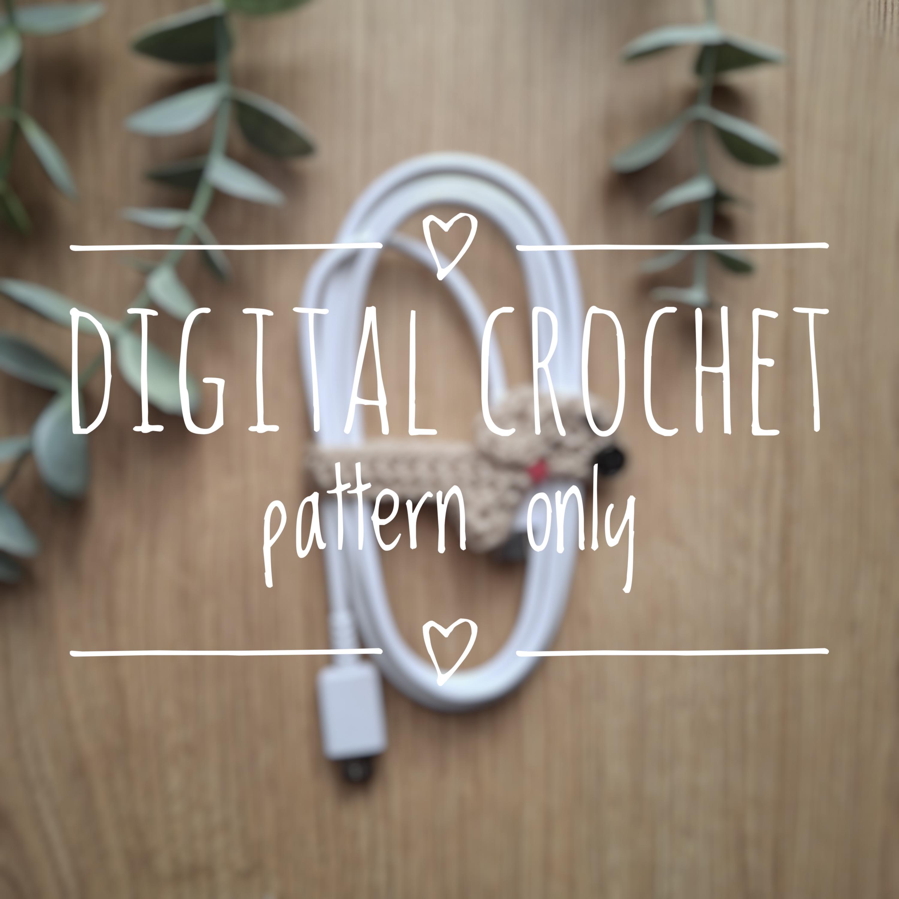 Cord Organizer Crochet Pattern Sausage Dog Cable Tidy Dachshund
