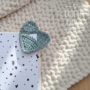 Gehaakte bladwijzer | Eenvoudig haakpatroon voor beginners | Leuke cadeaus voor boekenliefhebbers | Boekenlegger harthoek | Digitale pdf | Valentijnsdagcadeau