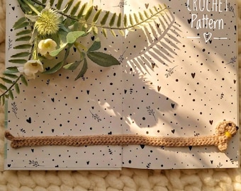 Marque-page chien saucisse | Modèle de marque-page facile au crochet | Marque-page au crochet | Idées cadeaux teckel | Cadeau fait main pour chien et maman