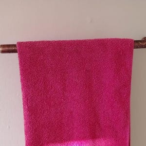 Handcrafted Engraved Brass Towel Bar – Vintage Copper Wall-Mounted Towel Rack