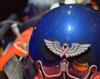 Hook n Loop Patch - Breast Cancer Awareness Flight Wings