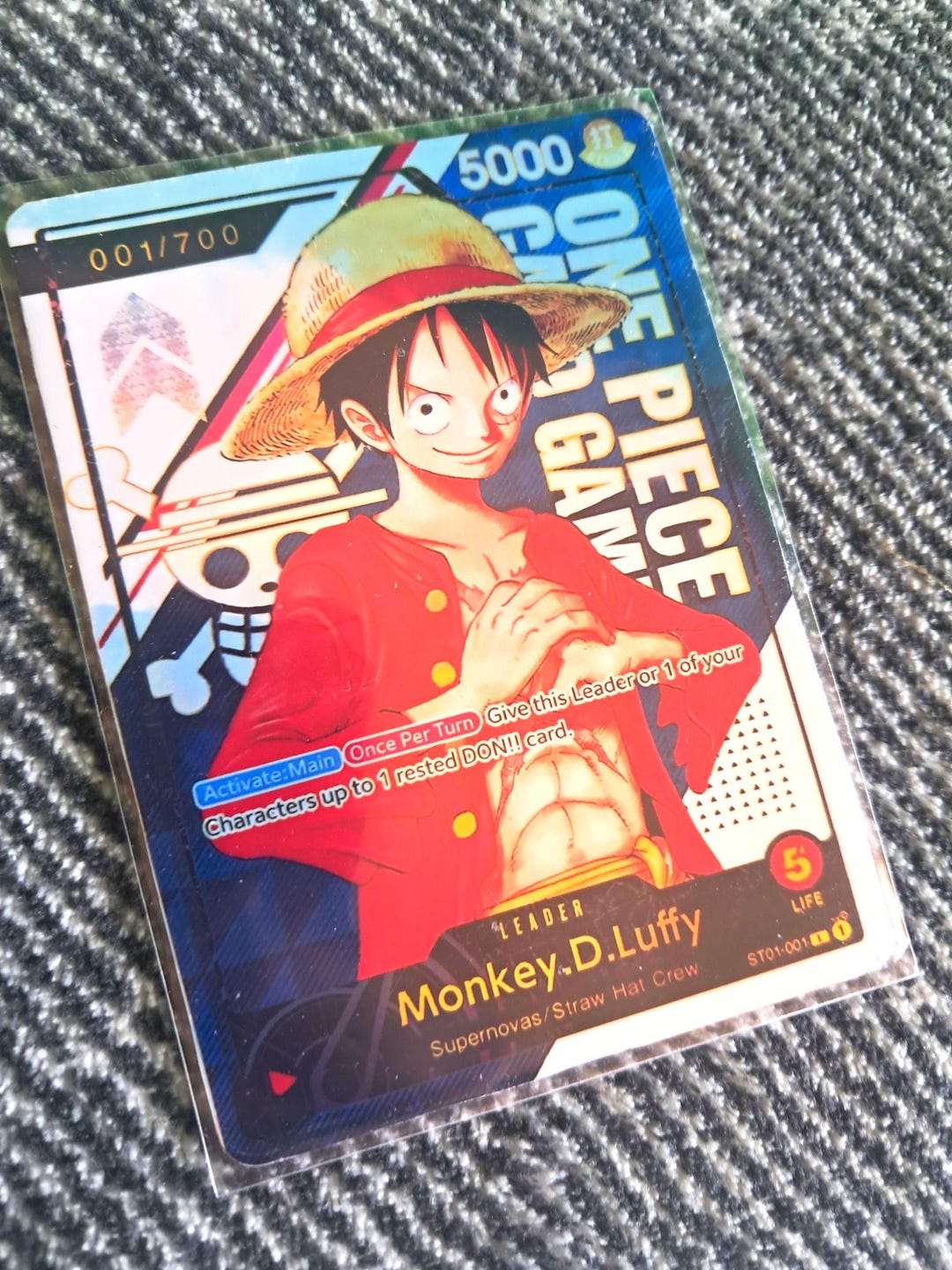 One Piece - Replica Monkey D. Luffy ST01-001 Promo Art Foil