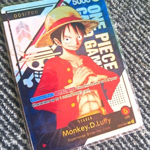 One Piece - Replica Monkey D. Luffy ST01-001 Promo Art Foil Trading Card