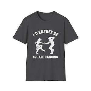 Square Dancing T-shirt, Unisex Softstyle Tee, Old-Time Music Dance Shirt, Barn Dance Apparel