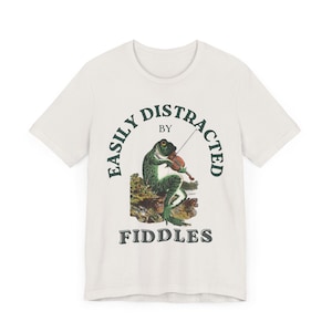 Fiddle Music Lover Unisex Tee, Fiddle Distraction Shirt, Festival T-Shirt, Jam Session Top, Gift for Musicians