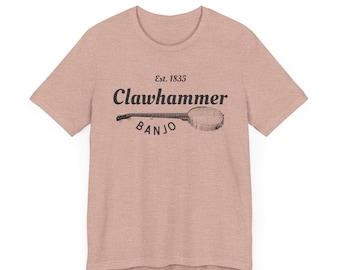 Clawhammer Banjo Shirt, Music Festival Tee, Old-Time Music T-shirt, Folk Music Apparel