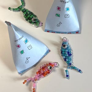 Perlen Fisch Schlüsselanhänger Blind Bag / Mystery Charm