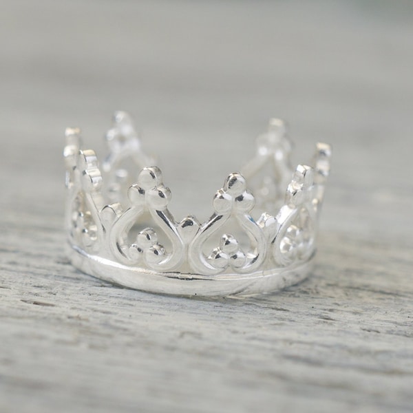 Sterling Silver Princess Crown Ear Cuff