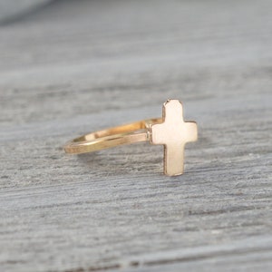 Gold Filled Cross Ear Cuff Earring image 2