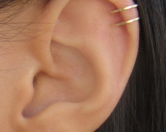 Gold Filled Two Ring Ear Cuff