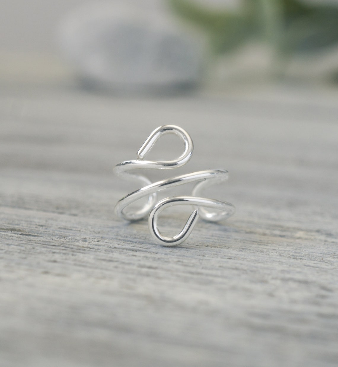 925 Sterling Silver Ear Cuff Etsy