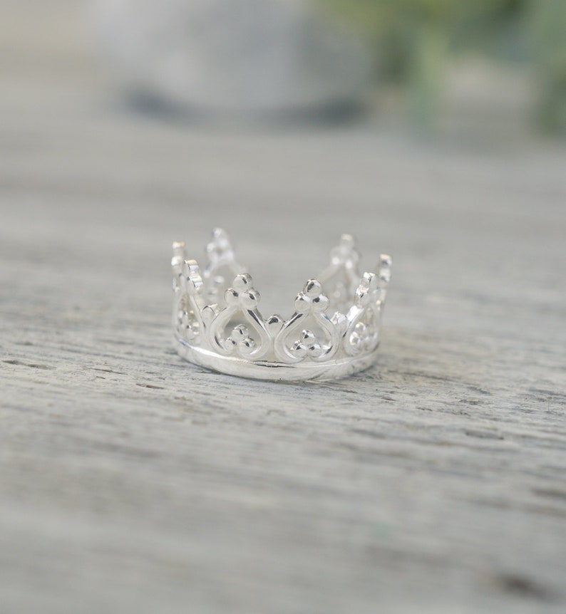 Sterling Silver Princess Crown Ear Cuff 