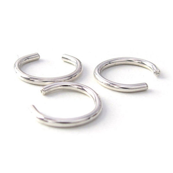 Sterling Silver Plain Ring Ear Cuff