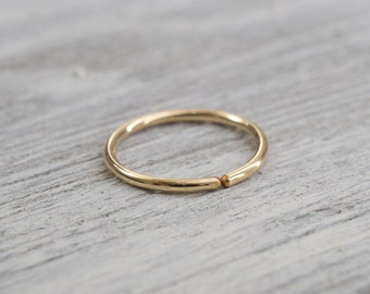 Gold Filled Seamless Hoop Earring 22g