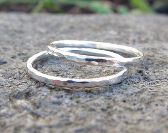 Sterling Silver Hammered Ring