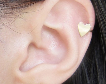 Gold Filled Heart Ear Cuff