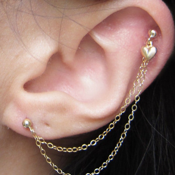 Double Piercing Etsy
