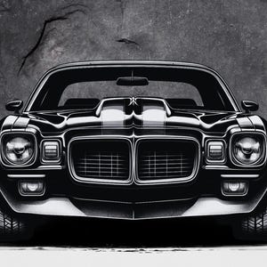 Pontiac Firebird Grey Stone Poster