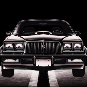 Buick Grand National Grey Poster