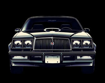 Buick Grand National Black Poster
