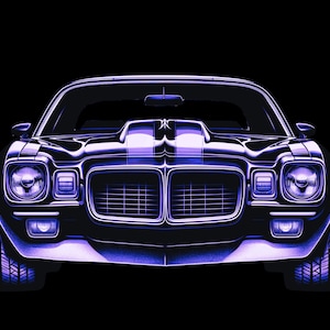 Pontiac Firebird Purple Poster