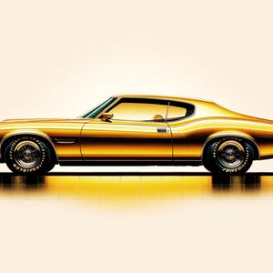 Buick Riviera Gold Poster