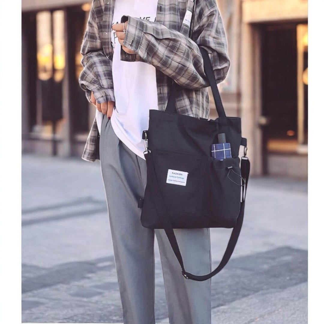 4728 Canvas Tote Handbag Casual Purse Shoulder Bag Convertible Backpack Amazon.com: SHANGRI-LA Canvas Tote Handbag Casual Purse  main image 2