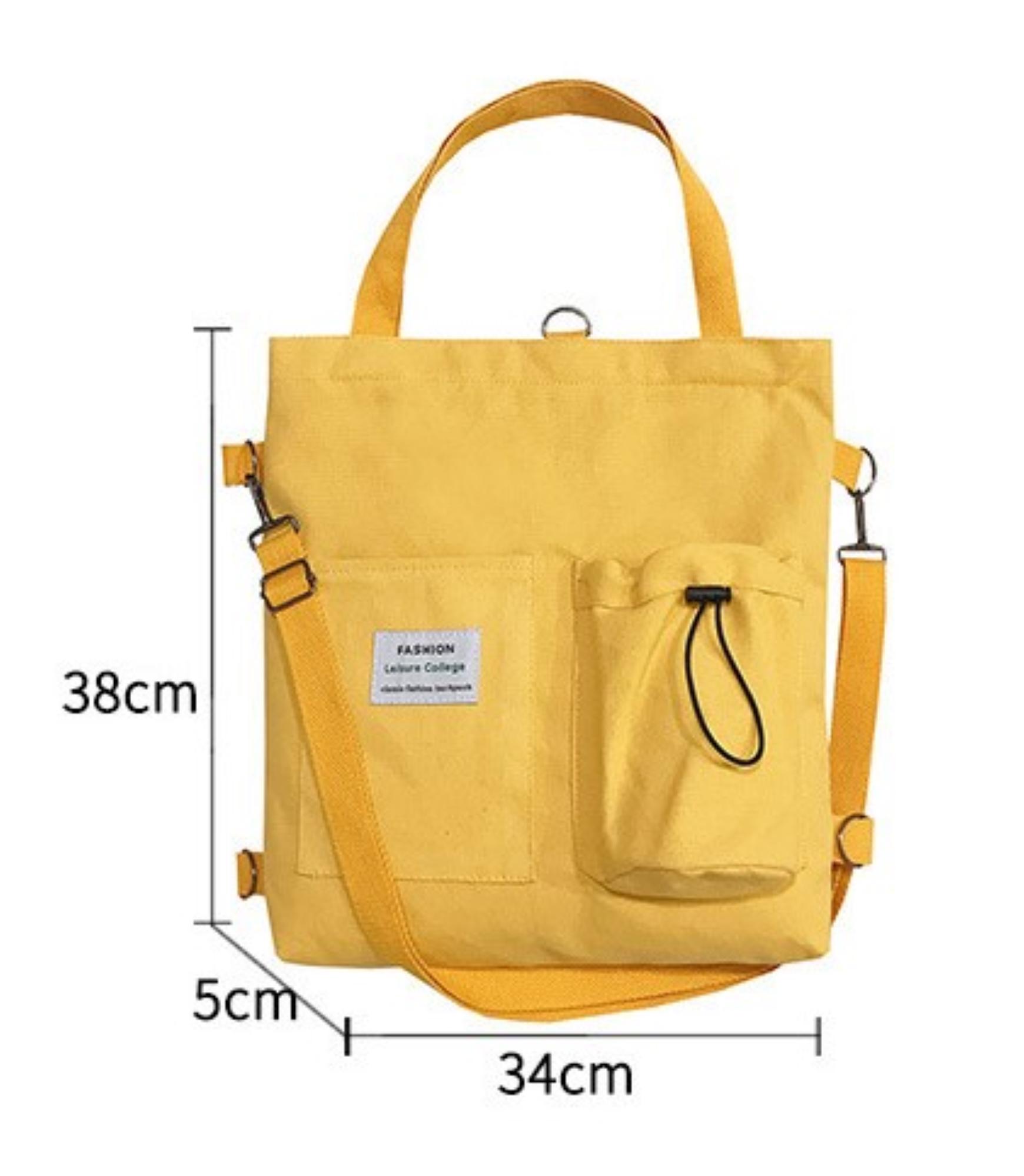 4728 Canvas Tote Handbag Casual Purse Shoulder Bag Convertible Backpack Convertible Backpack, Canvas Convertible Tote Bag  main image 3