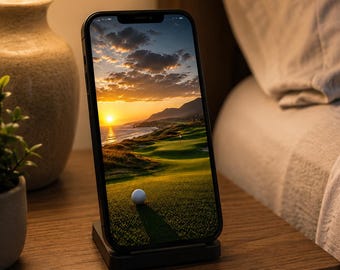 Tee Time Views Golf Wallpaper Bundle | 5 Golf Course Phone Backgrounds | iPhone Android Green Fairway