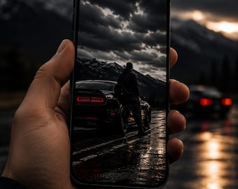 Masculine Phone Wallpaper | Dark, Cinematic Designs (Digital Download)