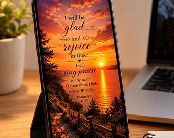Psalm 9:2 Phone Wallpaper | 5 Christian Scripture Backgrounds | Faith Based | iPhone Android