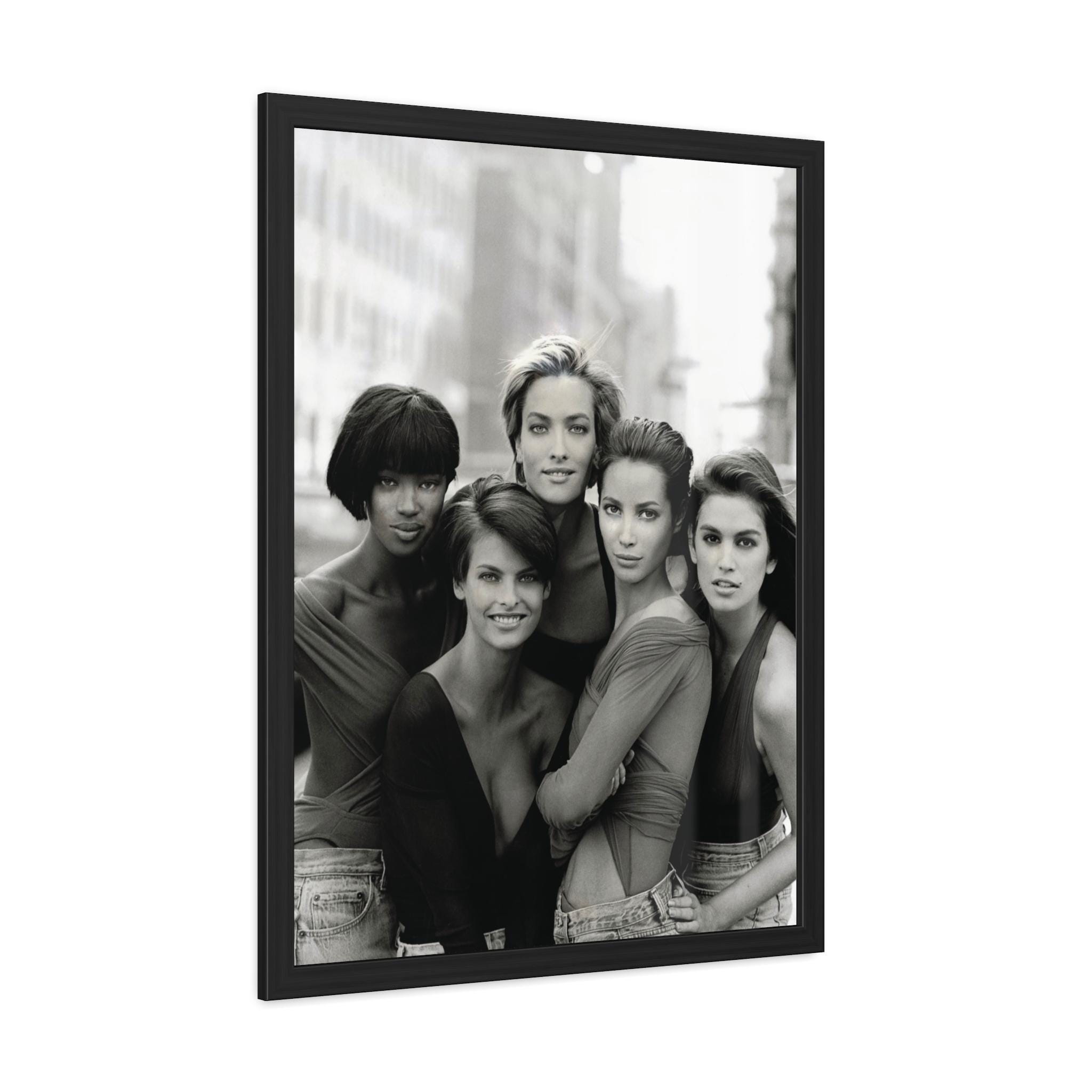 Fashion Editorial 90s Supermodels Framed Posters, Naomi Campbell