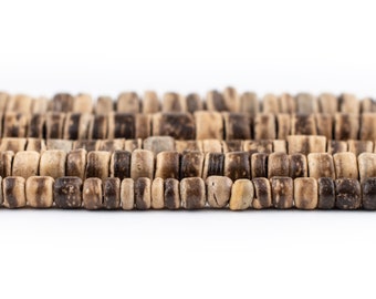 Eco Friendly Donuts Rondelle Disk Beads 12mm 50 Wood CocoNut Shell Beads