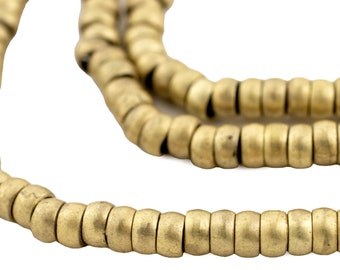 Perline ad anello in ottone Rondelle, 5 mm, filo da 24 pollici, forniture per gioielli artigianali di alta qualità