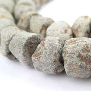 70 Mali Stone Beads - Coarse - Antique African Stone Beads - Jewelry Making Supplies - Made in Mali ** (STONE-MALI-105)