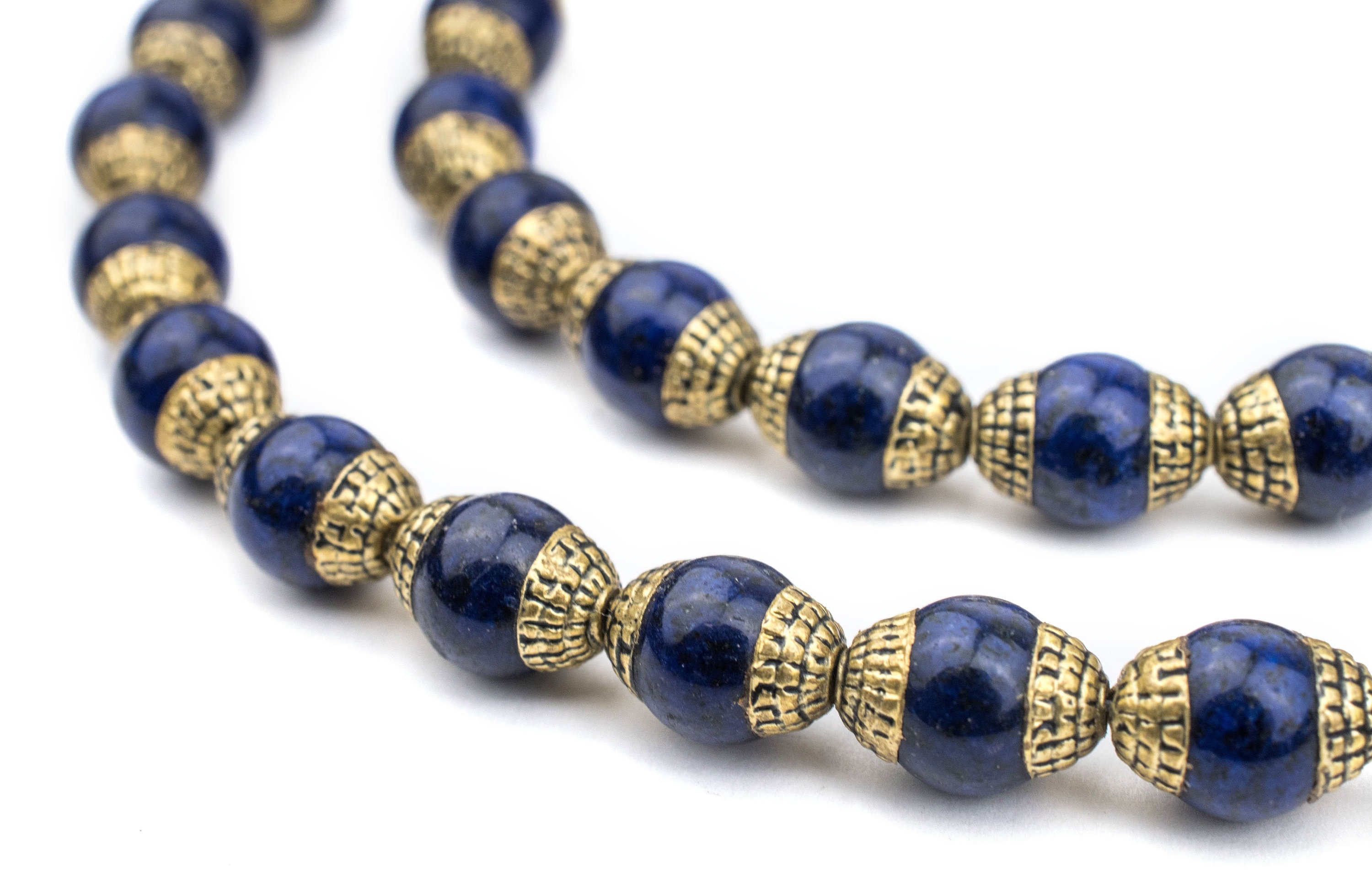 Pendentif En Lapis-lazuli Naturel - Bijou Ethnique Bohème Fait Main - 1,9 Pouces - Neuf